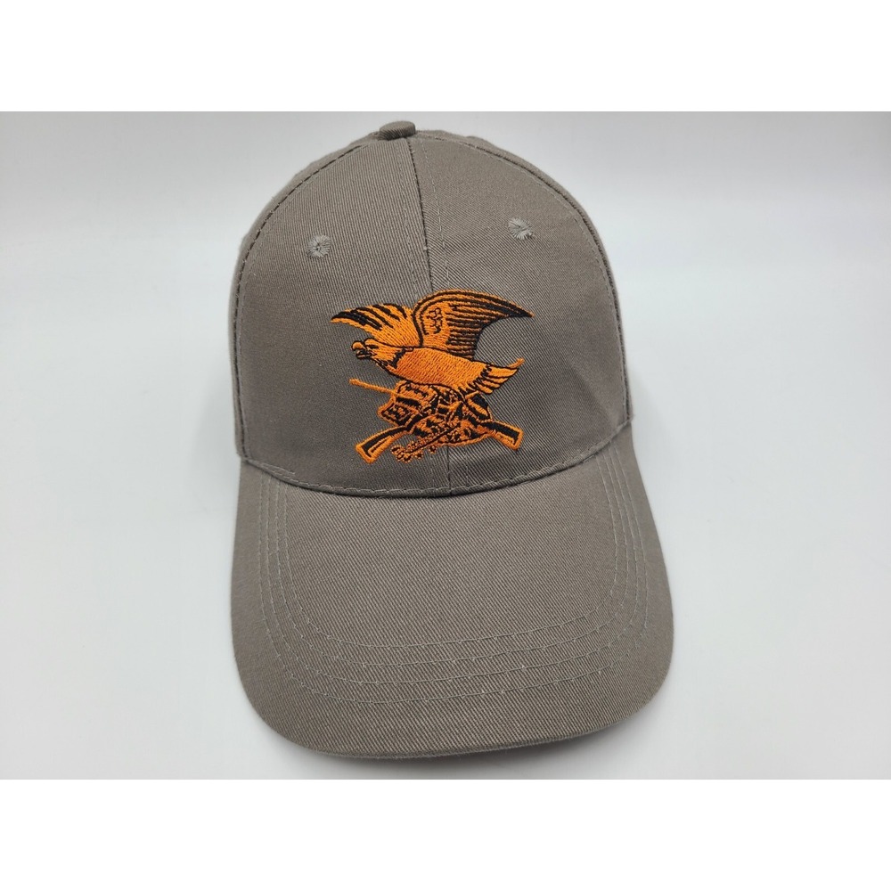 NRA National Rifle Assocation Adjustable Hat Cap‎ Baseball Men Women Gray Orange
